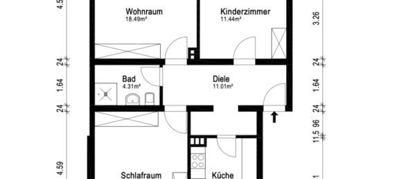 Apartamento de 3 habitaciónes en Cologne, Germany No. 212040 2
