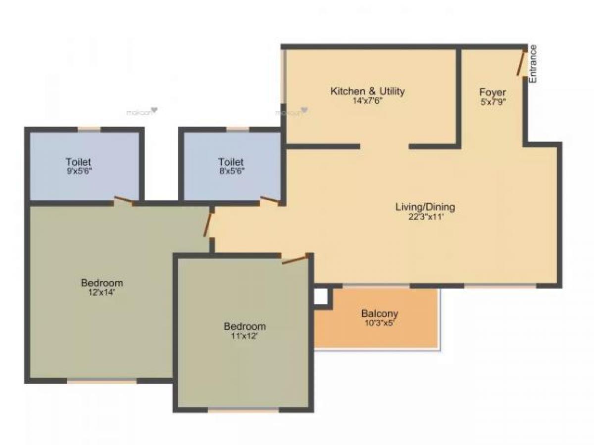 Casa T2 em Bangalore, India N.º 4115