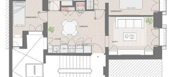 Квартира с 2 спальнями в Мадрид, Испания № 96222 13