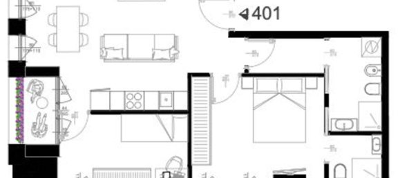 3غرفة شقة في Milan, Italy رقم 338099 2