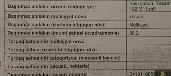 Apartamento de 2 dormitorios en Yasamal, Azerbaijan No. 2162 9