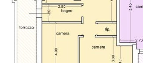 3 rooms Apartment in Florence, Italy No. 9892 15