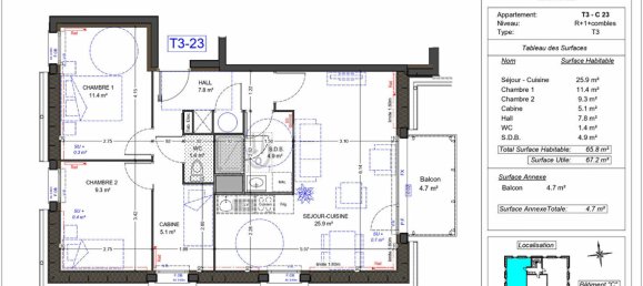 2 bedrooms Apartment in Berck, France No. 82822 2