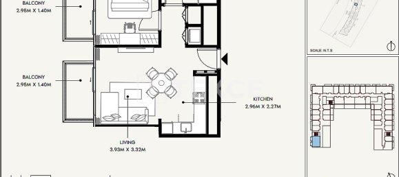 2 dormitorios apartamento en venta en Jebel Ali, Dubai, UAE № 114618 13