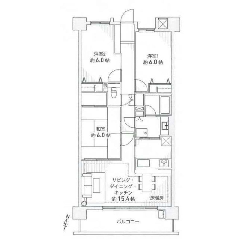 Apartamento T3 em Aichi, Japan N.º 6459