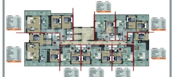 Apartamento 1+1 em Alanya, Turkey N.º 14386 29