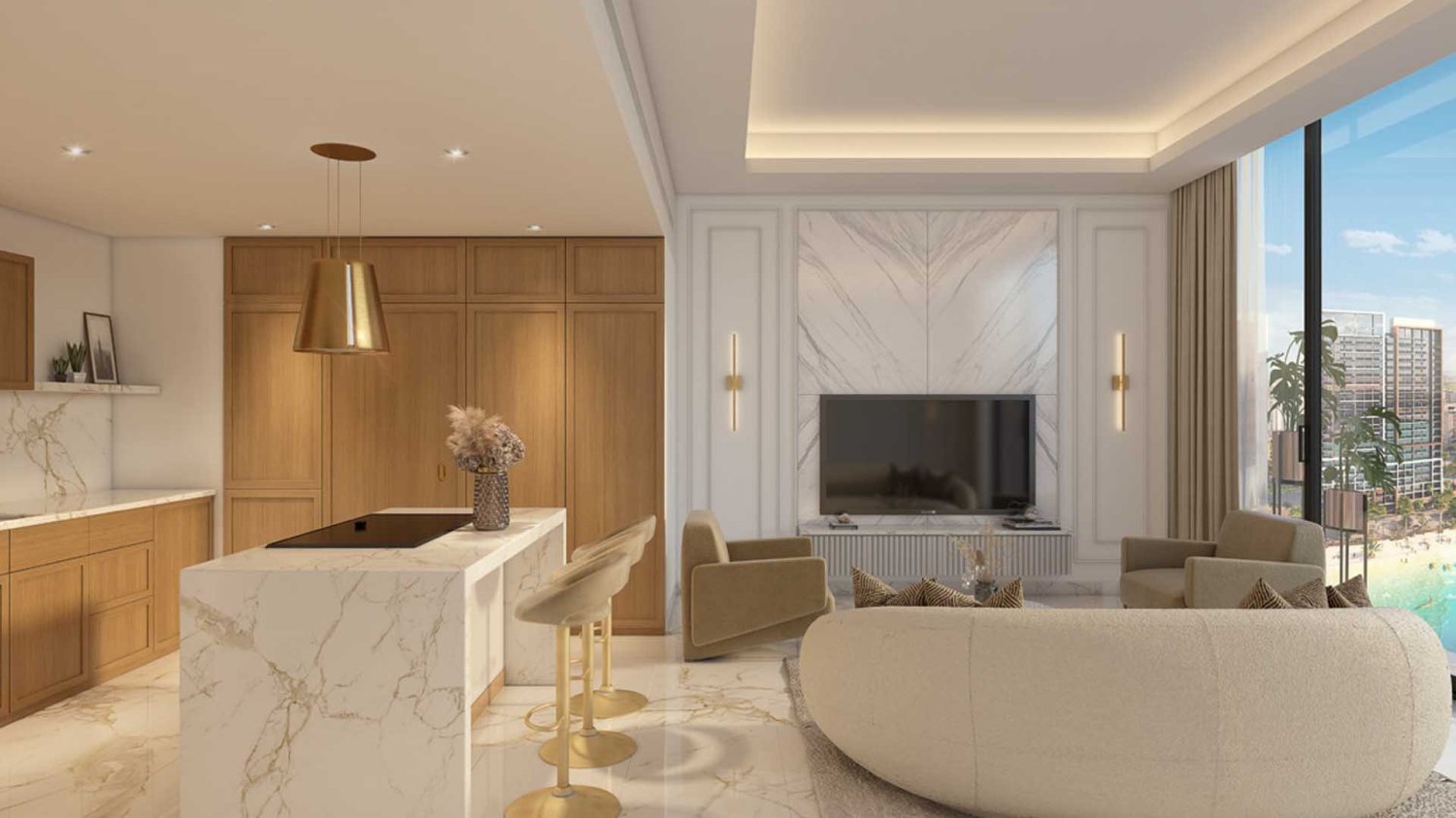 1 Schlafzimmer Wohnung in RIVIERA AZURE, Mohammed Bin Rashid City, UAE, Nr. 62078