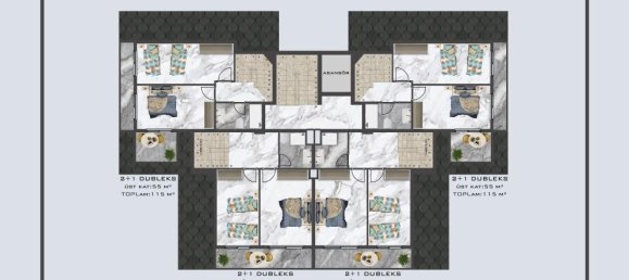 2 rooms Penthouse in Alanya, Turkey No. 29922 7