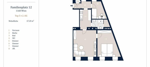 3 rooms Apartment in Ottakring, Austria No. 22369 8