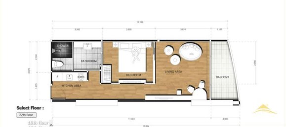 Condominio de 1 dormitorio en Pattaya, Thailand No. 986 12
