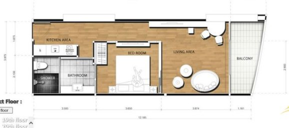 Condominio de 1 dormitorio en Pattaya, Thailand No. 986 10