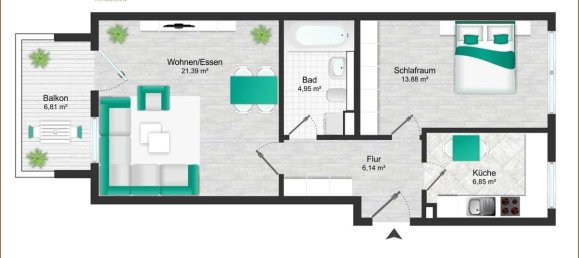 Apartamento T1 em Munich, Germany N.º 318385 8