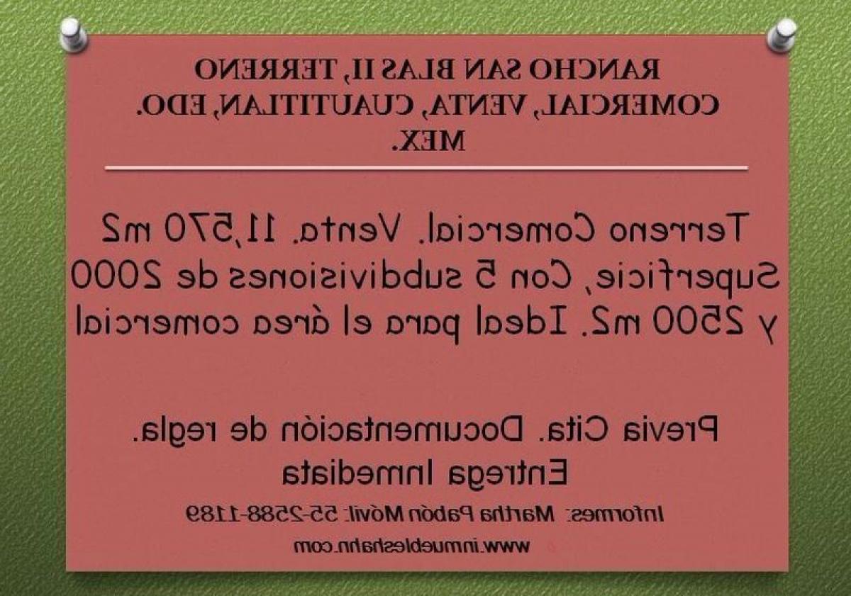  Land in Cuautitlan, Mexico No. 205746