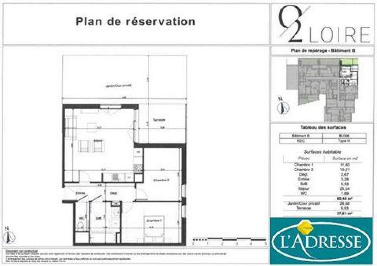 2 bedrooms Condo in Tours, France No. 15449