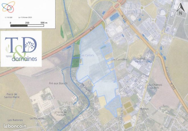 445678m² Land in Deols, France No. 312153