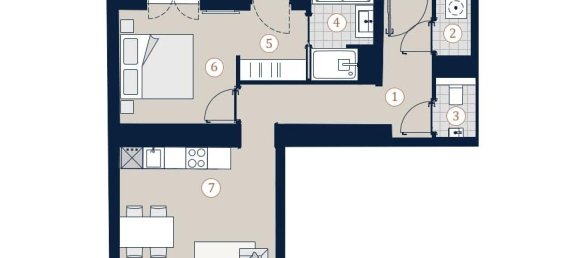 2 rooms Apartment in Margareten, Austria No. 183445 14