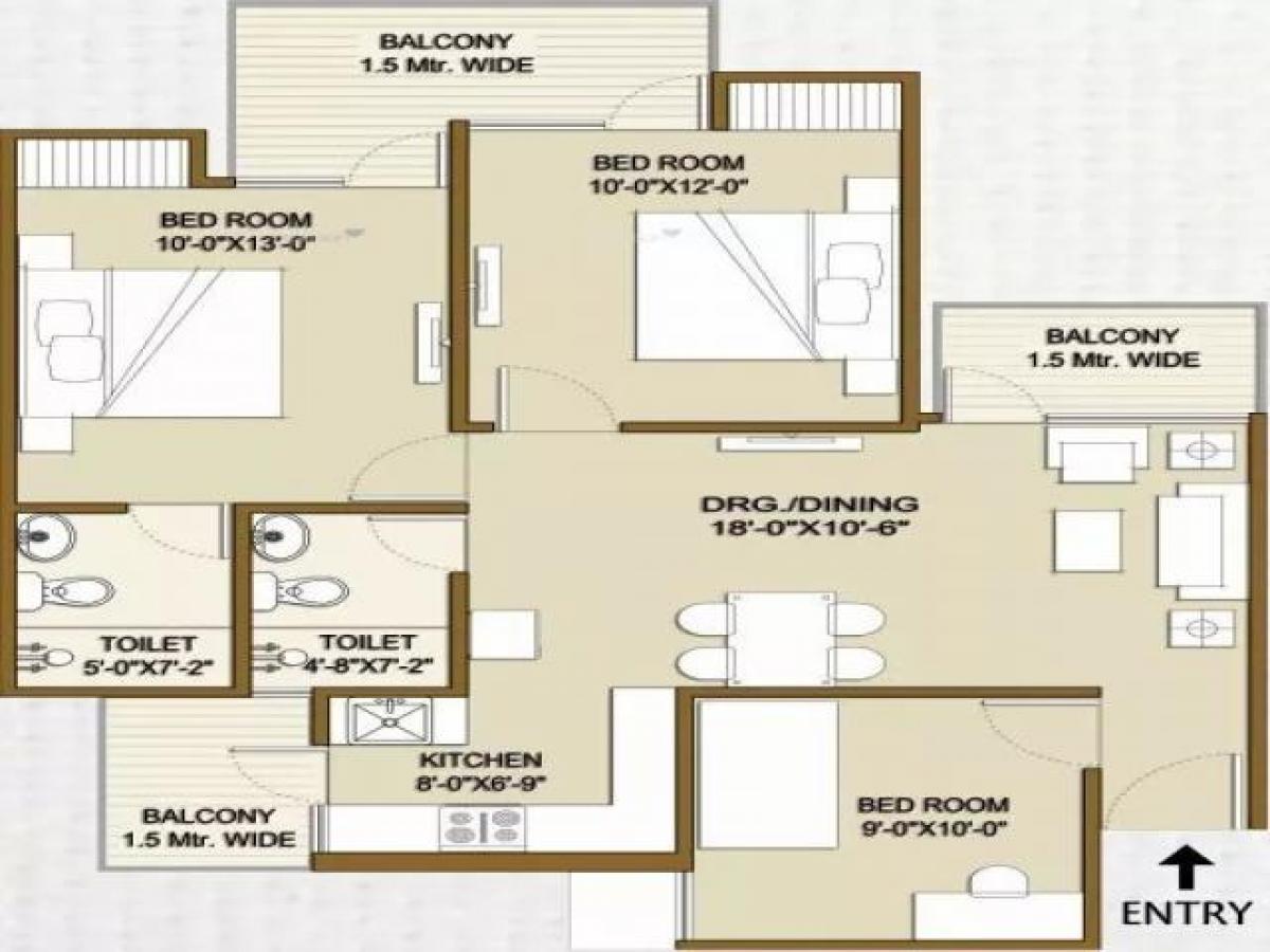 3 bedrooms House in Noida, India No. 67269