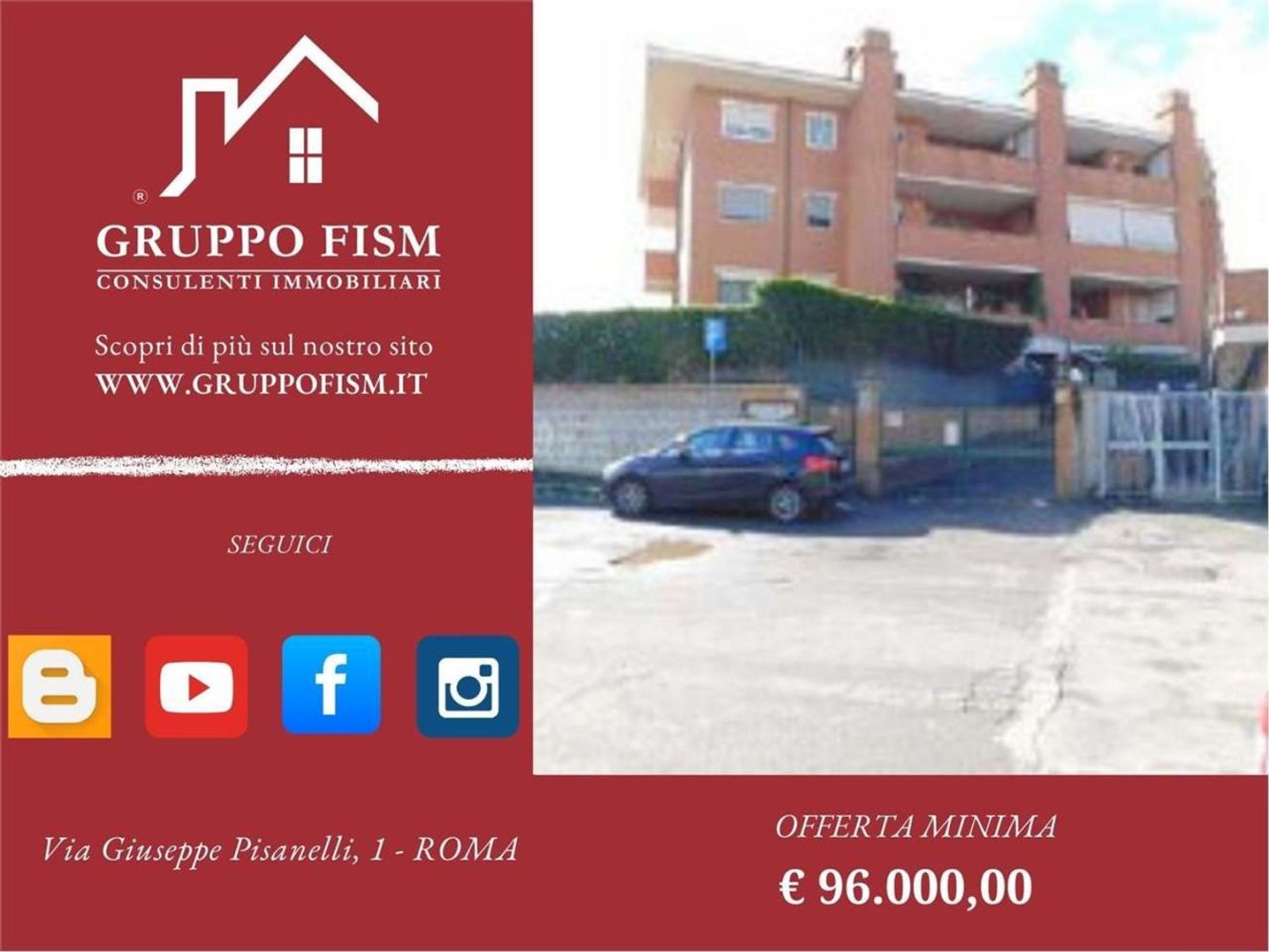 3 rooms Apartment in Rome, Italy No. 218927