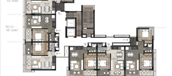 Appartement 1+1 à Avsallar, Turkey No. 30464 14