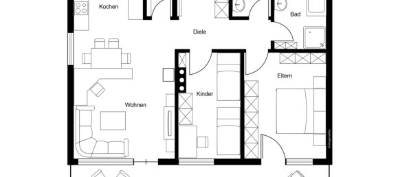 3-salle Appartement à Bludenz, Austria No. 230658 2