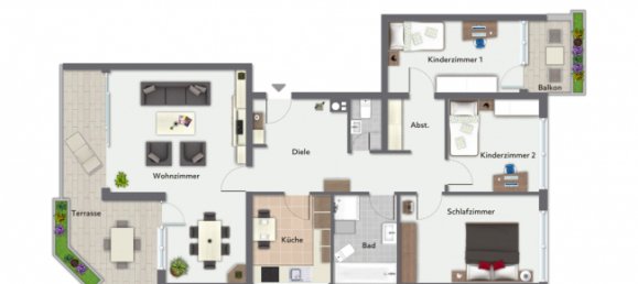 4-salle Appartement à Cologne, Germany No. 129857 55