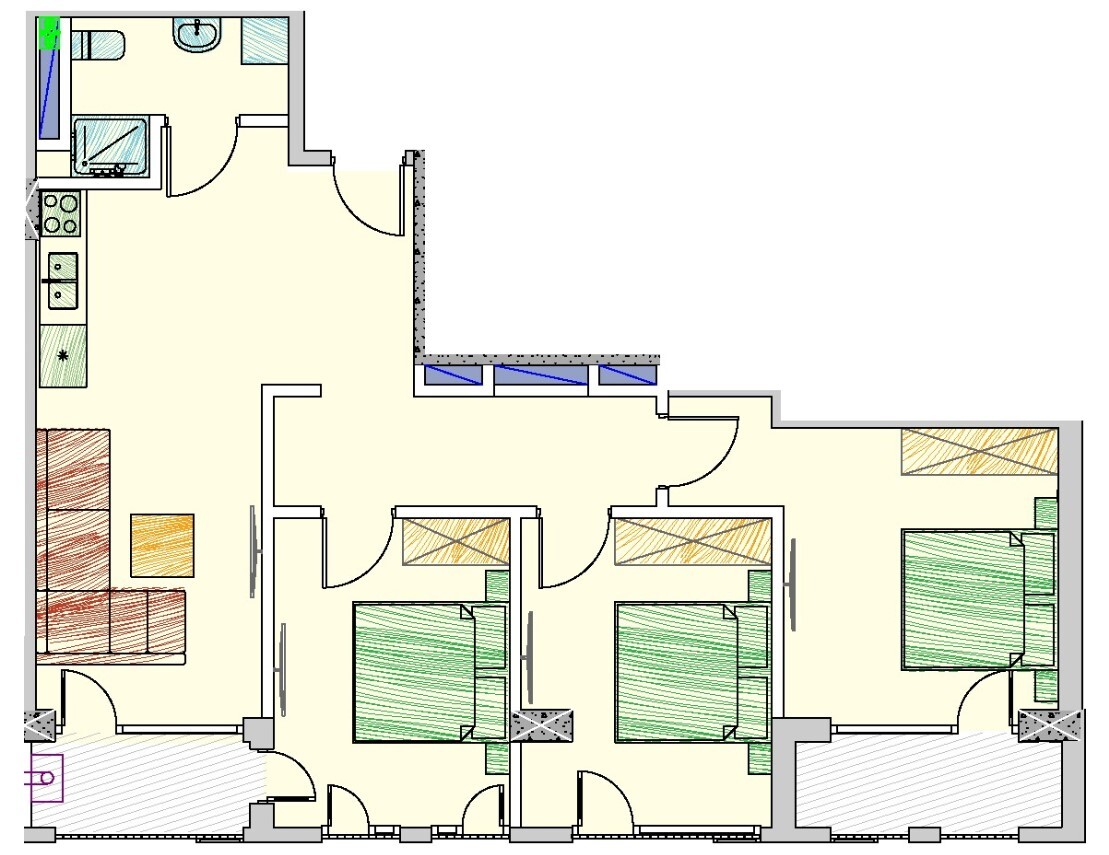 3 bedrooms Apartment in Tbilisi, Georgia No. 129