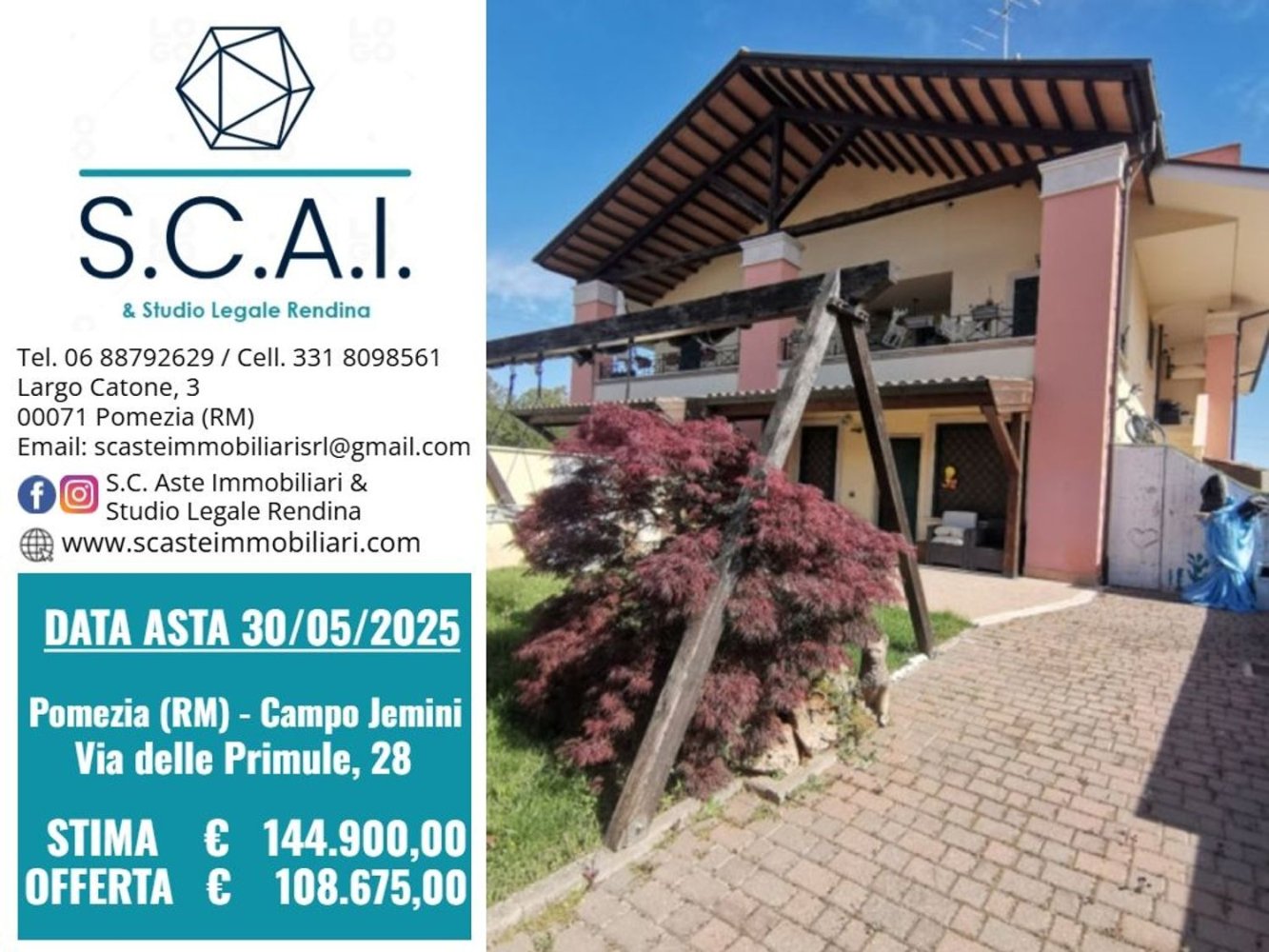 Apartamento de 3 habitaciónes en Pomezia, Italy No. 205965