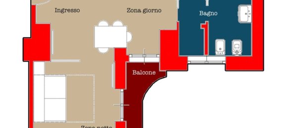 1 bedroom Apartment in Genoa, Italy No. 327472 7