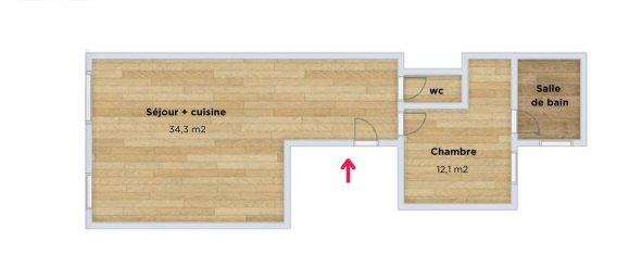 Квартира с 1 спальней в Гренобль, Франция № 208838 16