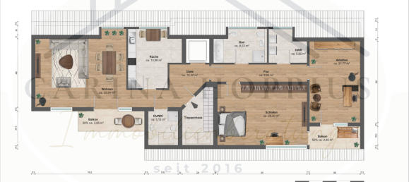 2 chambres Penthouse à Herne, Germany No. 318335 14