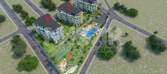 Квартира 1+1 в Аланья, Турция № 14345 14