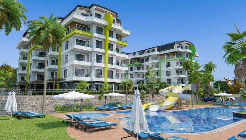 Квартира 1+1 в Аланья, Турция № 14345