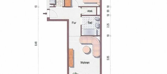 1 غرف نوم شقة في Wurzburg, Germany رقم 38153 35