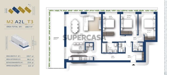 Apartamento de 3 dormitorios en Vila Nova de Gaia, Portugal No. 160819 8