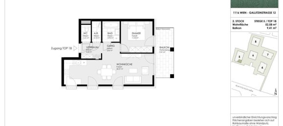 2 rooms House in Ottakring, Austria No. 211803 15