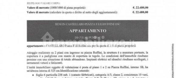 2-salle Appartement à Castellaro, Italy No. 358440 2