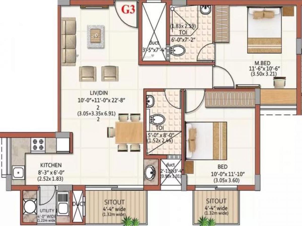 2 bedrooms House in Bangalore, India No. 53170