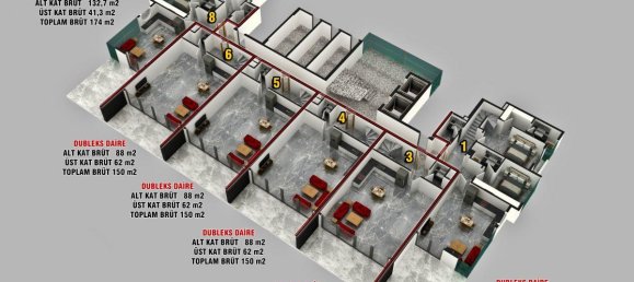 2 rooms Apartment in Kestel, Turkey No. 10087 14