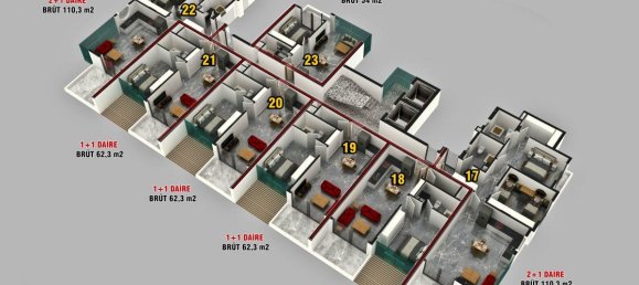 2 rooms Apartment in Kestel, Turkey No. 10087 17