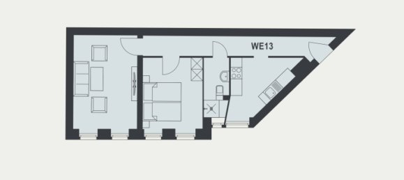 2غرفة شقة في Neukolln, Germany رقم 63899 2