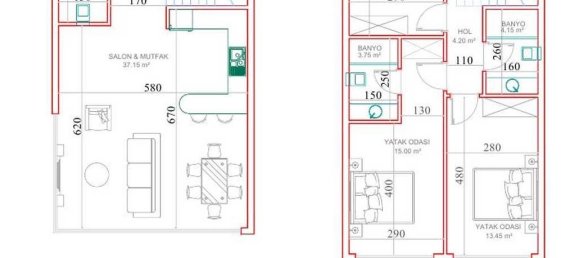 Apartment 1+1 in Kargicak, Turkey No. 4133 7