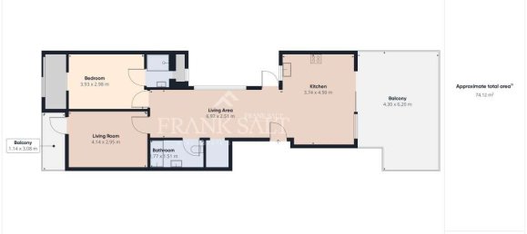 2 Schlafzimmer Penthouse in Swieqi, Malta, Nr. 1584 11