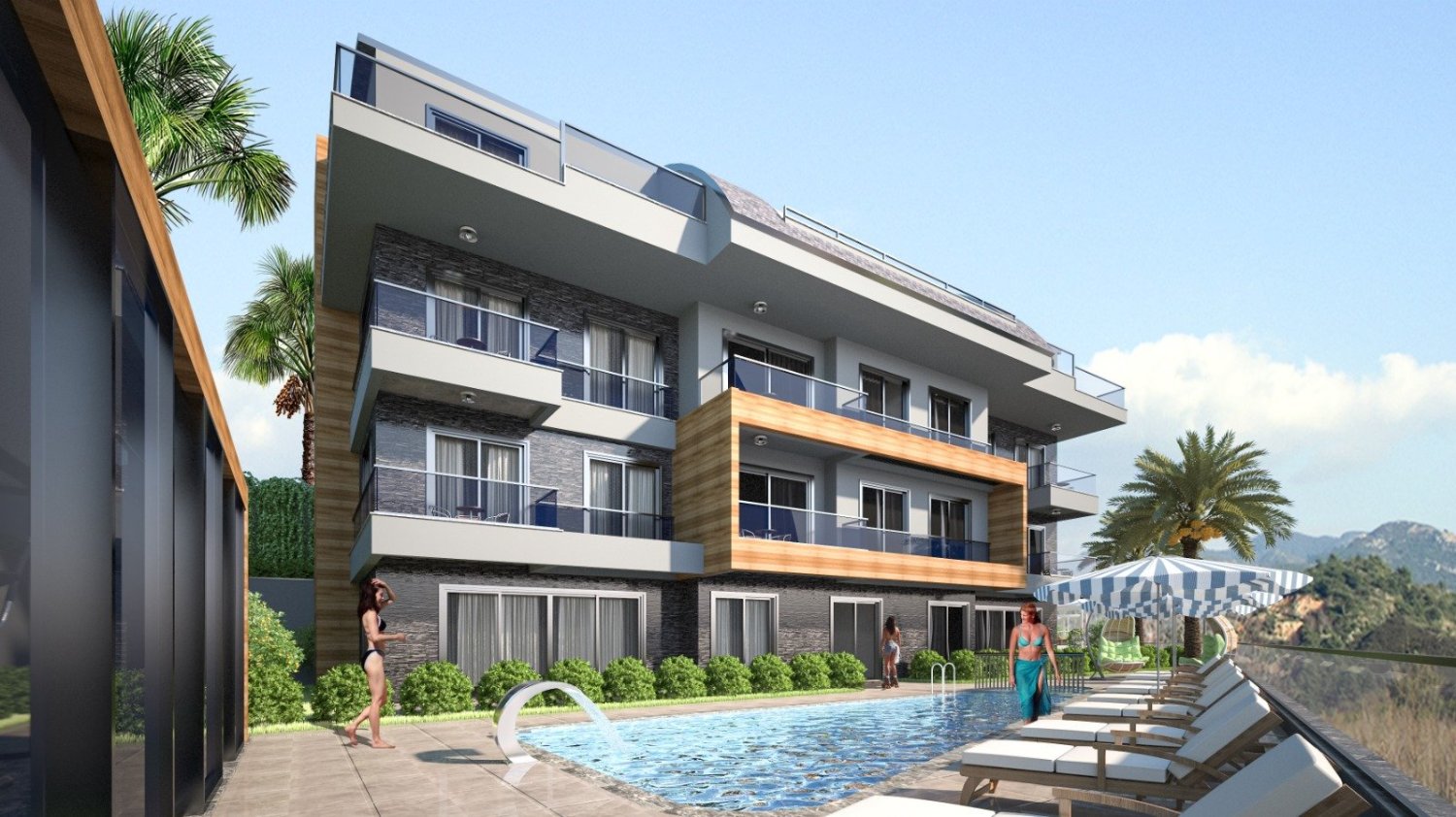 Apartamento 2+1 em Alanya, Turkey N.º 41725