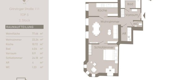 Apartamento de 3 habitaciónes en Dobling, Austria No. 244461 9