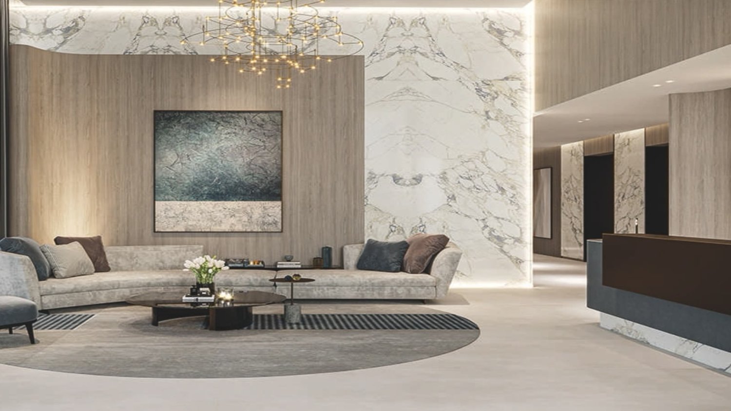 Квартира с 1 спальней в BEVERLY RESIDENCE 2, Джумейра Вилладж Серкл, ОАЭ № 61475