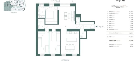 4غرفة شقة في Vienna, Austria رقم 250826 13