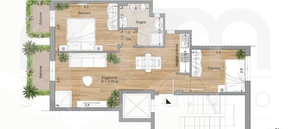 3 rooms Apartment in Castel di Sangro, Italy No. 28416 2