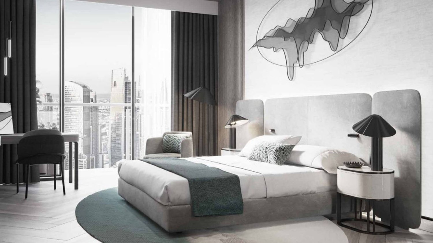 1 Schlafzimmer Wohnung in PARAMOUNT TOWER HOTEL & RESIDENCES, Business Bay, UAE, Nr. 60457