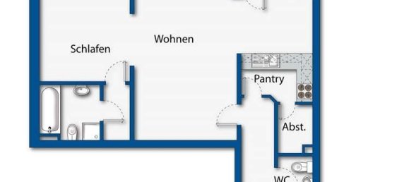 2غرفة شقة في Wandsbek, Germany رقم 21046 5