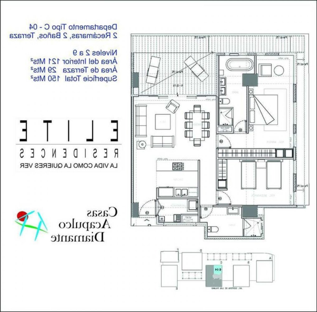 2 bedrooms Apartment in Guerrero, Mexico No. 146252